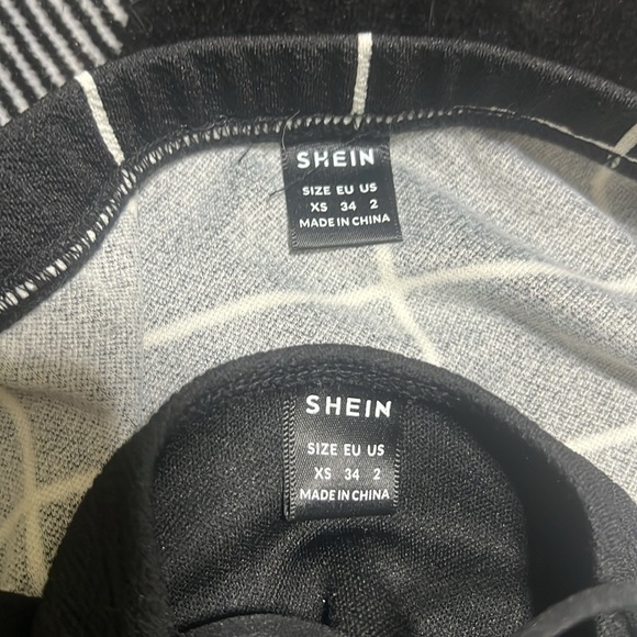 Shein Cami Top & Split Hem Grid Skirt Set - Picture 2 of 3